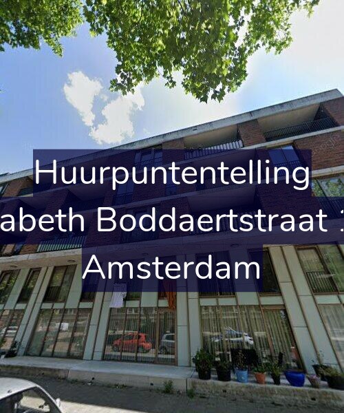 Foto gevel Huurpuntentelling voor Elisabeth Boddaertstraat 163, Amsterdam