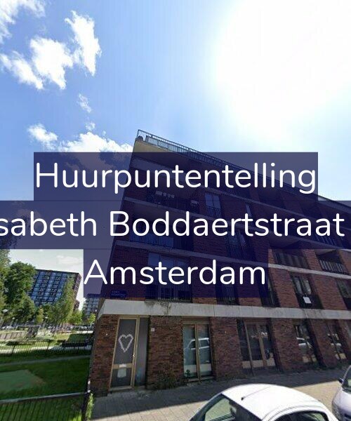 Foto gevel Huurpuntentelling voor Elisabeth Boddaertstraat 61, Amsterdam