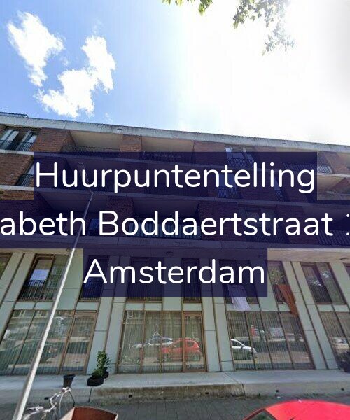 Foto gevel Huurpuntentelling voor Elisabeth Boddaertstraat 161, Amsterdam