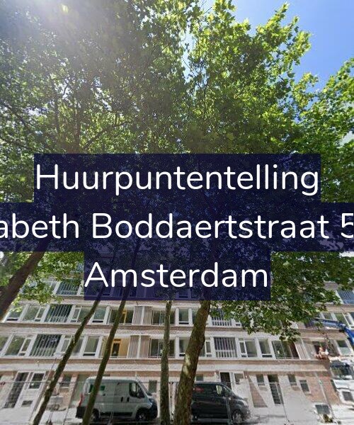 Foto gevel Huurpuntentelling voor Elisabeth Boddaertstraat 54-3, Amsterdam