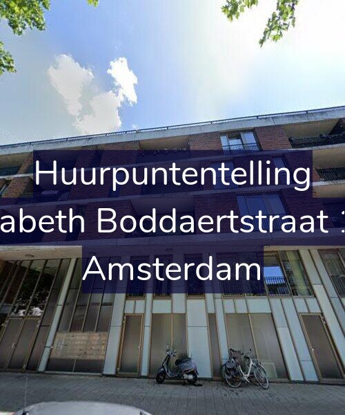Foto gevel Huurpuntentelling voor Elisabeth Boddaertstraat 119, Amsterdam