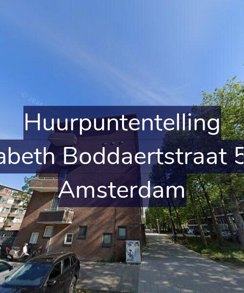 Foto gevel Huurpuntentelling voor Elisabeth Boddaertstraat 58-1, Amsterdam