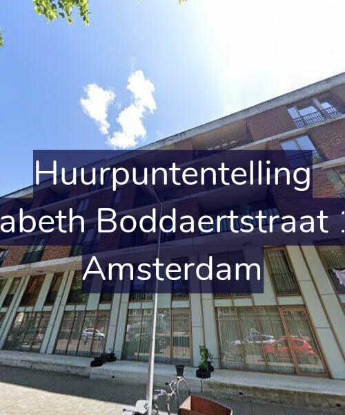Foto gevel Huurpuntentelling voor Elisabeth Boddaertstraat 159, Amsterdam