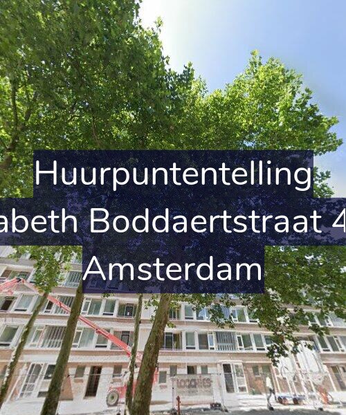 Foto gevel Huurpuntentelling voor Elisabeth Boddaertstraat 42-3, Amsterdam