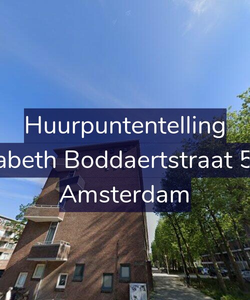 Foto gevel Huurpuntentelling voor Elisabeth Boddaertstraat 58-2, Amsterdam