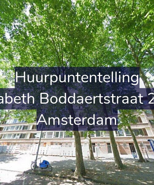 Foto gevel Huurpuntentelling voor Elisabeth Boddaertstraat 26-4, Amsterdam
