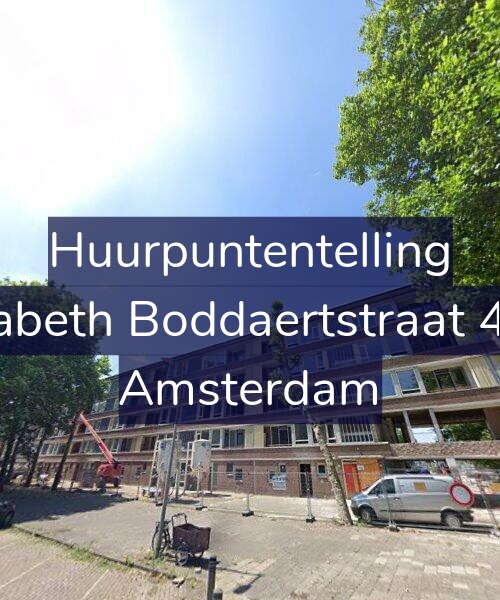 Foto gevel Huurpuntentelling voor Elisabeth Boddaertstraat 40-1, Amsterdam