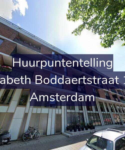 Foto gevel Huurpuntentelling voor Elisabeth Boddaertstraat 151, Amsterdam