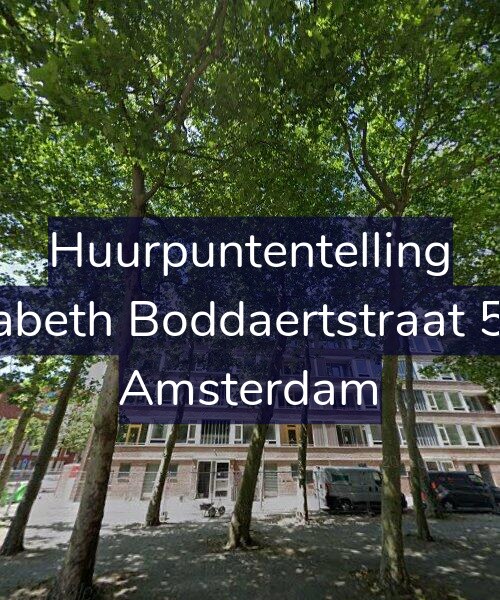 Foto gevel Huurpuntentelling voor Elisabeth Boddaertstraat 56-1, Amsterdam