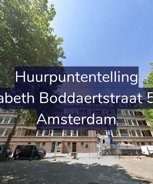 Foto gevel Huurpuntentelling voor Elisabeth Boddaertstraat 52-1, Amsterdam