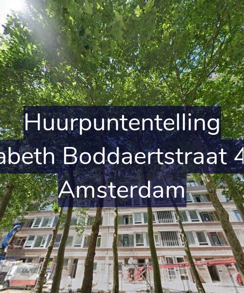 Foto gevel Huurpuntentelling voor Elisabeth Boddaertstraat 46-3, Amsterdam