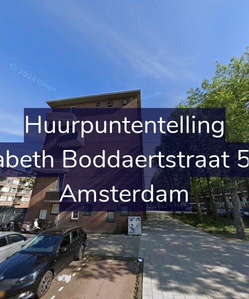 Foto gevel Huurpuntentelling voor Elisabeth Boddaertstraat 58-H, Amsterdam