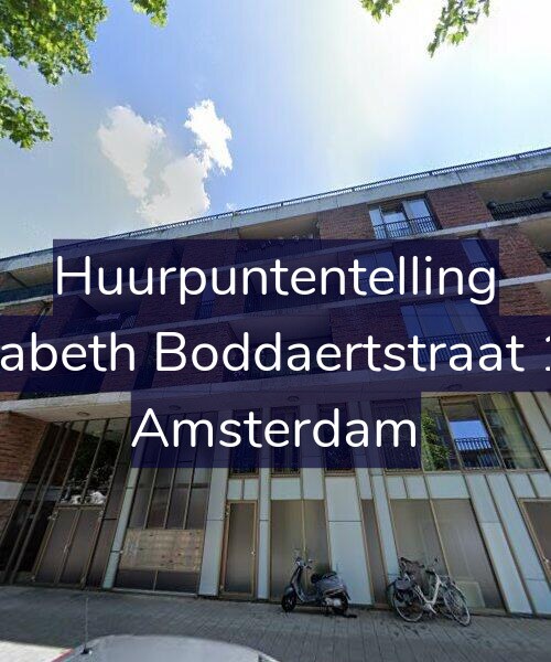 Foto gevel Huurpuntentelling voor Elisabeth Boddaertstraat 105, Amsterdam
