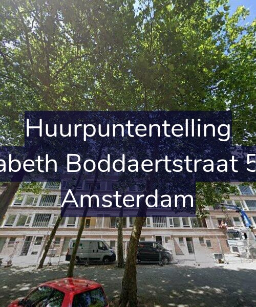 Foto gevel Huurpuntentelling voor Elisabeth Boddaertstraat 54-1, Amsterdam