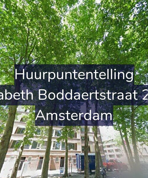 Foto gevel Huurpuntentelling voor Elisabeth Boddaertstraat 24-2, Amsterdam
