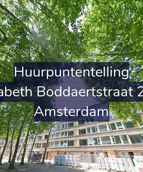 Foto gevel Huurpuntentelling voor Elisabeth Boddaertstraat 28-2, Amsterdam