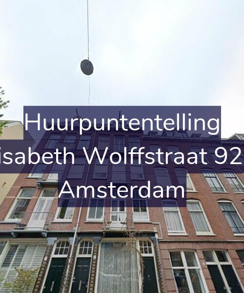 Foto gevel Huurpuntentelling voor Elisabeth Wolffstraat 92-3, Amsterdam