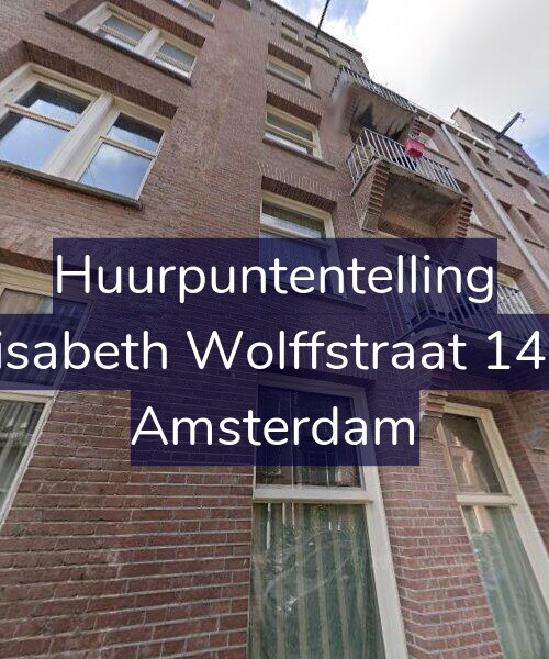 Foto gevel Huurpuntentelling voor Elisabeth Wolffstraat 14-1, Amsterdam