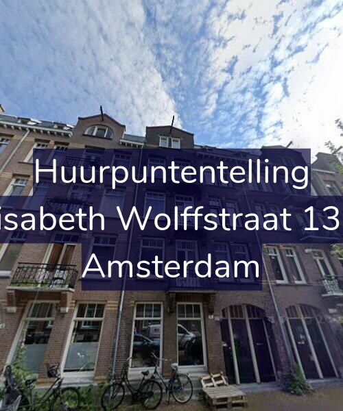 Foto gevel Huurpuntentelling voor Elisabeth Wolffstraat 13-4, Amsterdam