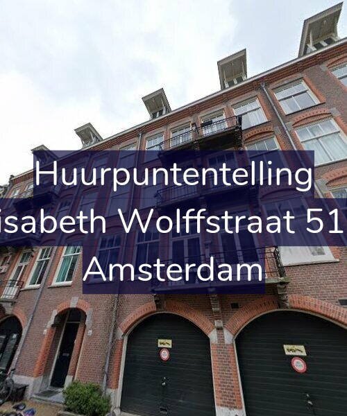 Foto gevel Huurpuntentelling voor Elisabeth Wolffstraat 51-1, Amsterdam