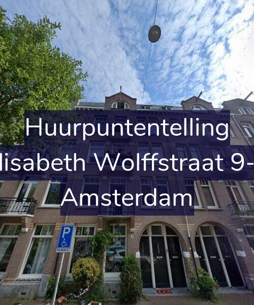 Foto gevel Huurpuntentelling voor Elisabeth Wolffstraat 9-1, Amsterdam