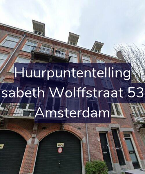 Foto gevel Huurpuntentelling voor Elisabeth Wolffstraat 53-1, Amsterdam