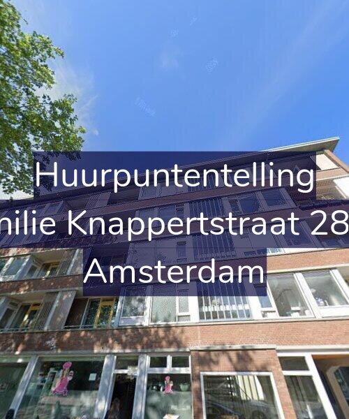 Foto gevel Huurpuntentelling voor Emilie Knappertstraat 28-3, Amsterdam