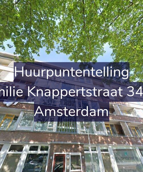 Foto gevel Huurpuntentelling voor Emilie Knappertstraat 34-3, Amsterdam