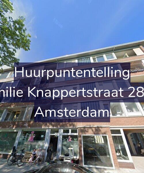 Foto gevel Huurpuntentelling voor Emilie Knappertstraat 28-1, Amsterdam