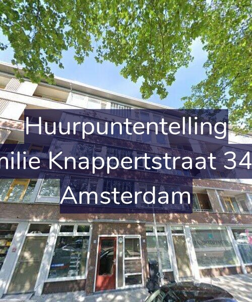 Foto gevel Huurpuntentelling voor Emilie Knappertstraat 34-4, Amsterdam