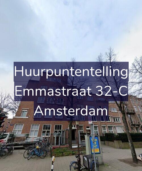 Foto gevel Huurpuntentelling voor Emmastraat 32-C, Amsterdam