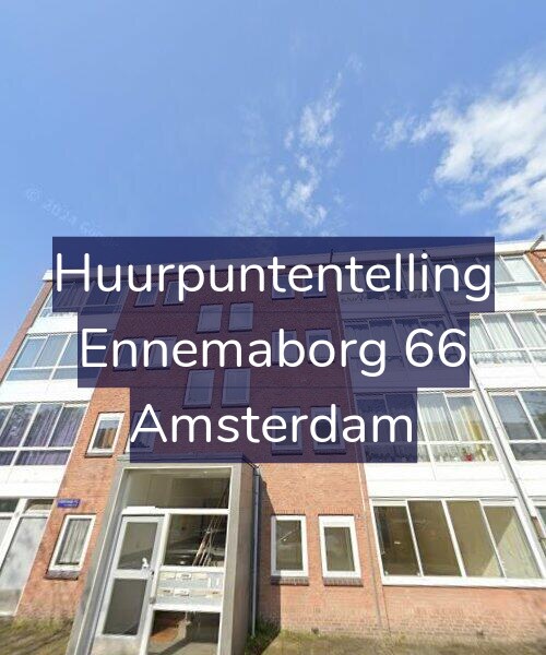 Foto gevel Huurpuntentelling voor Ennemaborg 66, Amsterdam