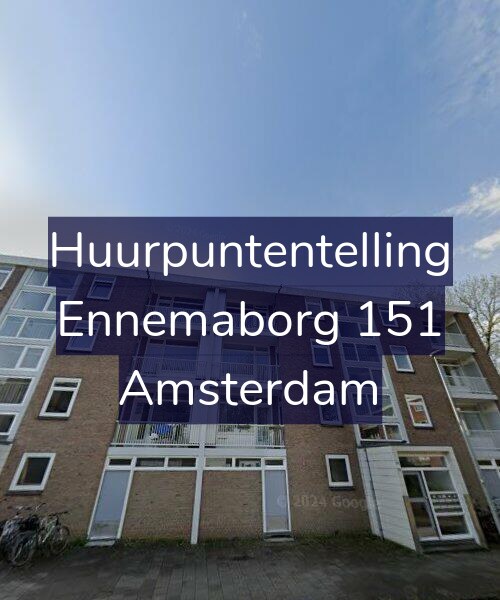 Foto gevel Huurpuntentelling voor Ennemaborg 151, Amsterdam
