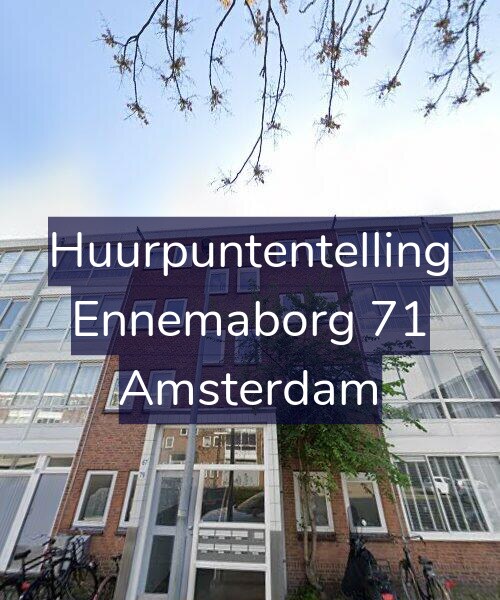 Foto gevel Huurpuntentelling voor Ennemaborg 71, Amsterdam