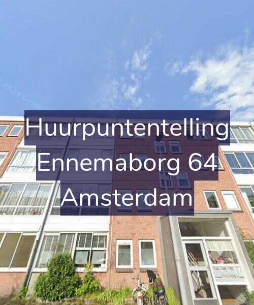 Foto gevel Huurpuntentelling voor Ennemaborg 64, Amsterdam