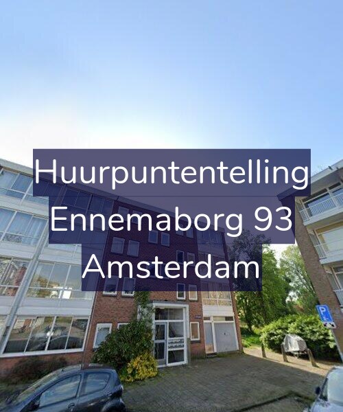Foto gevel Huurpuntentelling voor Ennemaborg 93, Amsterdam