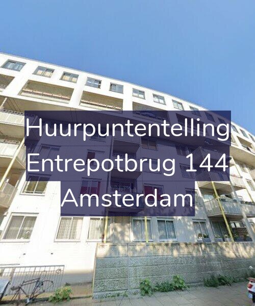 Foto gevel Huurpuntentelling voor Entrepotbrug 144, Amsterdam