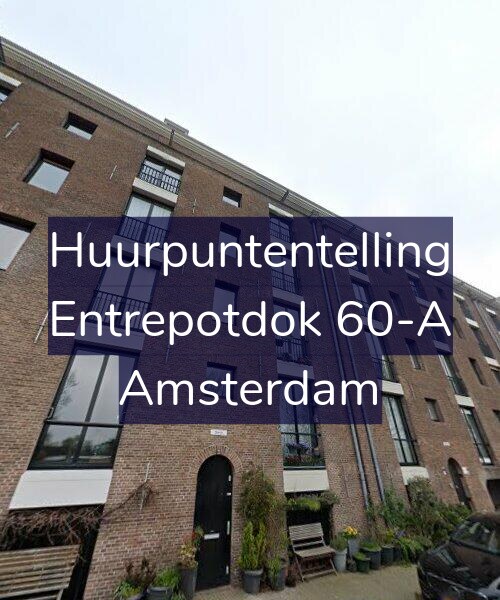 Foto gevel Huurpuntentelling voor Entrepotdok 60-A, Amsterdam