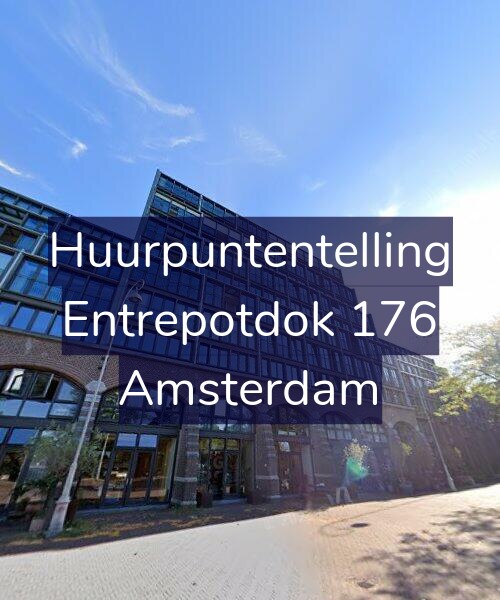 Foto gevel Huurpuntentelling voor Entrepotdok 176, Amsterdam