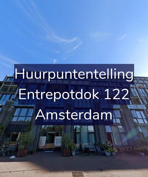 Foto gevel Huurpuntentelling voor Entrepotdok 122, Amsterdam