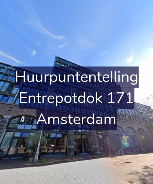 Foto gevel Huurpuntentelling voor Entrepotdok 171, Amsterdam
