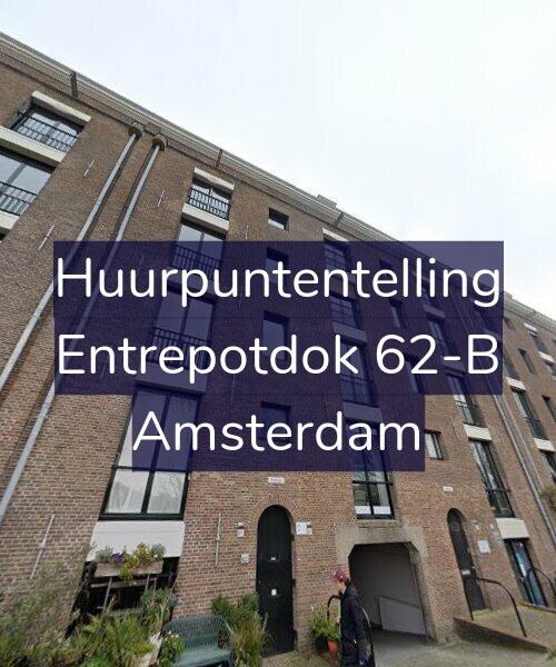 Foto gevel Huurpuntentelling voor Entrepotdok 62-B, Amsterdam