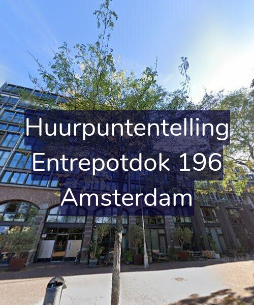 Foto gevel Huurpuntentelling voor Entrepotdok 196, Amsterdam