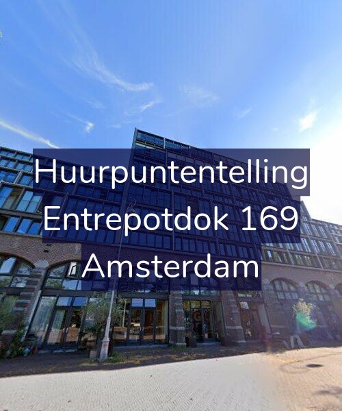 Foto gevel Huurpuntentelling voor Entrepotdok 169, Amsterdam