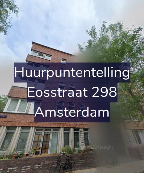 Foto gevel Huurpuntentelling voor Eosstraat 298, Amsterdam