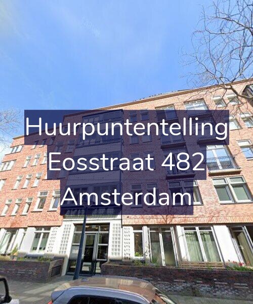 Foto gevel Huurpuntentelling voor Eosstraat 482, Amsterdam