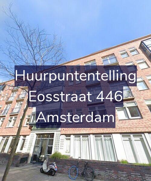 Foto gevel Huurpuntentelling voor Eosstraat 446, Amsterdam