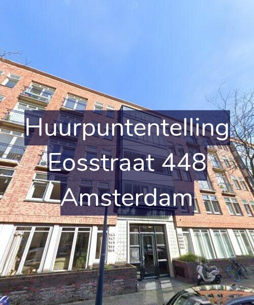 Foto gevel Huurpuntentelling voor Eosstraat 448, Amsterdam