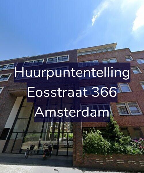 Foto gevel Huurpuntentelling voor Eosstraat 366, Amsterdam