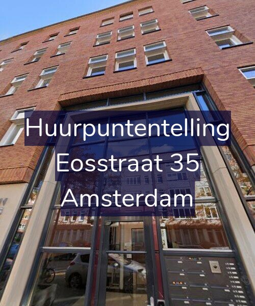 Foto gevel Huurpuntentelling voor Eosstraat 35, Amsterdam